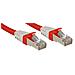 Cavo di Rete Patch Cat. 6 (A) SSTP - S / FTP PIMF 10 GBit privo di alogeni, rosso, 2m - Foto miniatura 1