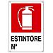 Cartello segnaletica Estintore Numero in plastica cm 30x20 - Foto miniatura 1