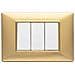 Placca 3 Moduli Oro Opaco Plana 14653.25 - Foto miniatura 7
