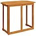 Tavolo Da Balcone In Legno Massello Di Acacia 90x50x75 Cm - Foto miniatura 9