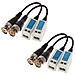 4 Trasmettitori Bnc Video Balun 5mpx Ahd Cvi Tvi Cvbs Telecamera Videosorveglianza - Foto miniatura 1