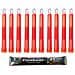 Sticks Cyalume Chemlight Grado Militare Luce Chimica Rosso 6 Long 12 Ore Durata (confezione Da 10)  - Foto miniatura 1