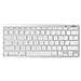 BS-KB-MICRO / BT / SP, Bluetooth, QWERTY, Computer portatile, Argento, Bianco, Batteria - Foto miniatura 1