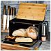 Kb-7464 Portapane In Acciaio E Legno Dal Design Moderno - Foto miniatura 6