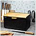 Kb-7464 Portapane In Acciaio E Legno Dal Design Moderno - Foto miniatura 10