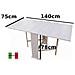 Tavolo Susanna Pieghevole Rovere 75x145 Cm - Foto miniatura 2