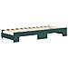 Divano Letto Estraibile Materassi Verde Scuro 80x200 Velluto - Foto miniatura 5