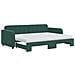 Divano Letto Estraibile Materassi Verde Scuro 80x200 Velluto - Foto miniatura 1