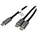 Cavo Usb - Da Usb-c A 24 Pin (m) A Usb-c A 24 Pin (m) - Usb 2.0 - 185 M - Alimentatore Usb (100 W) - Nero (11.0 - Foto miniatura 2