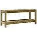 Panca da Giardino 108x35x45 cm Legno Massello Pino Impregnato - Foto miniatura 2