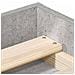 Giroletto Grigio Cemento 150x200 Cm King Size - Foto miniatura 6
