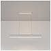 Lampadario A Sospensione Moderno Step Metallo Bianco Led Integrato 23w Calda - Foto miniatura 1