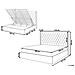 Letto Matrimoniale Contenitore Velluto Nero 180 X 200 Cm Lubbon - Foto miniatura 6