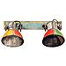 Lampada Da Parete Industriale Multicolore 45x25 Cm E27 - Foto miniatura 3