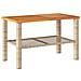 Set Divani da Giardino 4 pz con Cuscini in Polyrattan Beige - Foto miniatura 4