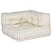 Pouf Modulare Crema 70x70x54 in Tessuto - Foto miniatura 8