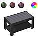 Tavolino Salotto con LED Nero 93x53x45 cm Legno Multistrato - Foto miniatura 1