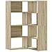 Libreria Angolare 4ripiani Rovere Sonoma 85x85x140cm Truciolato - Foto miniatura 2