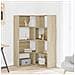 Libreria Angolare 4ripiani Rovere Sonoma 85x85x140cm Truciolato - Foto miniatura 3