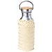 Flacone Da 600 Ml. Alluminio Con Copertura In Paglia 7,2x7,2x21,3 Cm. Color Argento - Foto miniatura 1