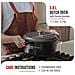 Victoria 32296 Forno Olandese Induzione Ghisa Smaltata 25cm, Pentola 3,8l Senza Ptfe E Pfoa  Nero - Foto miniatura 3