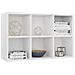 Libreria /credenza Bianco Lucido 66x30x98 Cm Legno Multistrato - Foto miniatura 4