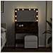 Toeletta Con Led Rovere Fumo 80x41x134,5 Cm - Foto miniatura 2