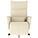 Poltrona Reclinabile Massaggio con Poggiapiedi Crema Similpelle - Foto miniatura 3