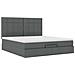 Struttura Letto Pouf con Materasso 160x200 cm in Tessuto - Foto miniatura 7