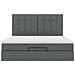 Struttura Letto Pouf con Materasso 160x200 cm in Tessuto - Foto miniatura 8