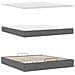 Struttura Letto Pouf con Materasso 160x200 cm in Tessuto - Foto miniatura 9