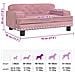 Lettino per Cani Rosa 70x45x30 cm in Velluto - Foto miniatura 7