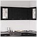 Cabinet Appeso in Rovere Nero - 80x31x60 cm - Realizzato in Legno Ingegnerizzato - Foto miniatura 2