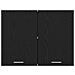 Cabinet Appeso in Rovere Nero - 80x31x60 cm - Realizzato in Legno Ingegnerizzato - Foto miniatura 7