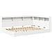 Letto Libreria Bianco 140 x 200 cm Legno multistrato - Foto miniatura 1