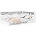Letto Libreria Bianco 140 x 200 cm Legno multistrato - Foto miniatura 3