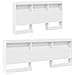 Letto Libreria Bianco 140 x 200 cm Legno multistrato - Foto miniatura 5
