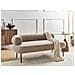 Chaise Longue Versione Sinistra Mirmande Tessuto Tortora - Foto miniatura 1