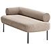 Chaise Longue Versione Sinistra Mirmande Tessuto Tortora - Foto miniatura 4