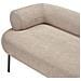 Chaise Longue Versione Sinistra Mirmande Tessuto Tortora - Foto miniatura 6