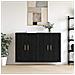 Armadi da Muro 2 pcs Rovere nero 69.5 x 34 x 90 cm - Foto miniatura 2