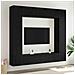 Set mobile TV 8 pcs Rovere nero 100 x 30 x 30 cm - Foto miniatura 2