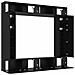 Set mobile TV 8 pcs Rovere nero 100 x 30 x 30 cm - Foto miniatura 5