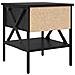 Comodino con cassetto Rovere nero 40 x 42 x 45 cm - Foto miniatura 8