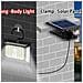Luce Solare Clip-on Staccabile Con Usb, 190 Led, Luce Bianca - Perfetta Per Illuminazione Esterna - Foto miniatura 4