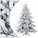 Albero di Natale Artificiale Snodato Foderato di Neve Bianco - Foto miniatura 1