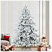 Albero di Natale Artificiale Snodato Foderato di Neve Bianco - Foto miniatura 2