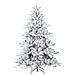 Albero di Natale Artificiale Snodato Foderato di Neve Bianco - Foto miniatura 3