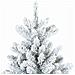 Albero di Natale Artificiale Snodato Foderato di Neve Bianco - Foto miniatura 4