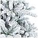 Albero di Natale Artificiale Snodato Foderato di Neve Bianco - Foto miniatura 5